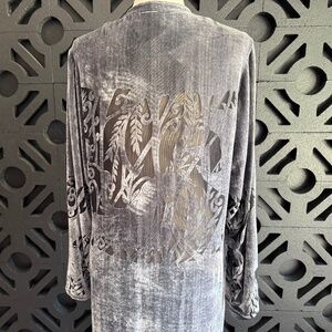 Citron | Silver Crushed Velvet Tunic